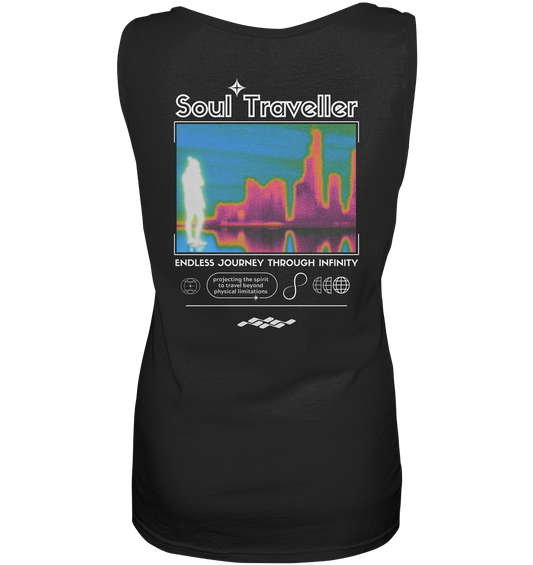 Soul Traveller (backprint) | Premium Cotton Ladies Tank Top
