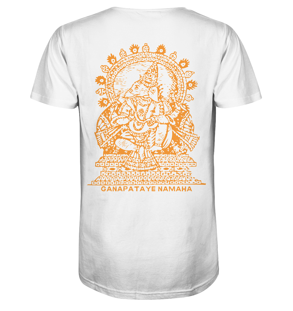 Om Ganesha (backprint) | Premium Organic Mens T-Shirt