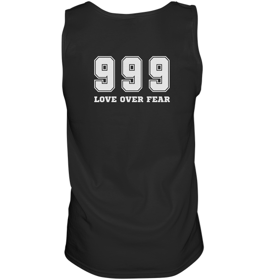 999 Love Over Fear (backprint) | Premium Cotton Men's Tank Top