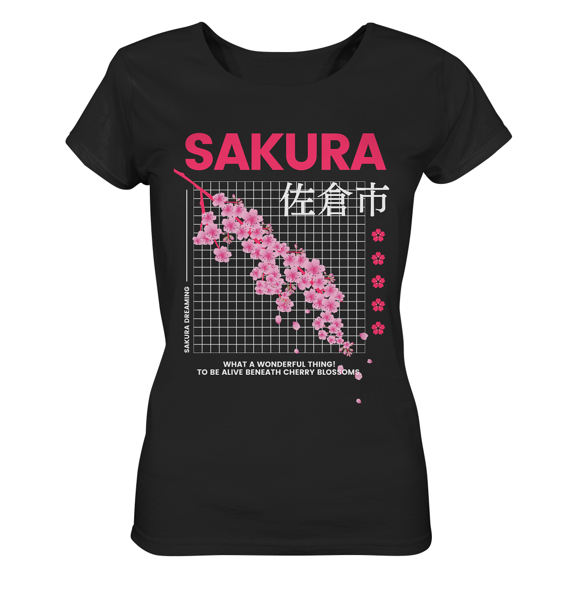 Sakura Cherry Blossoms | Premium Organic Ladies T-Shirt