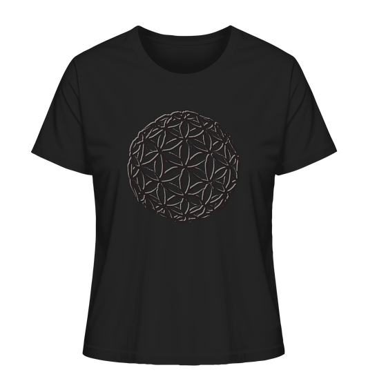 Flower Of Life - Blk Edt | Premium Organic Ladies T-Shirt