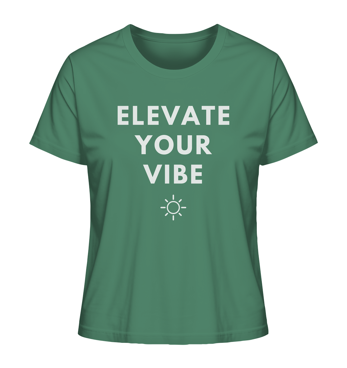 Elevate Your Vibe | Premium Organic Ladies T-Shirt