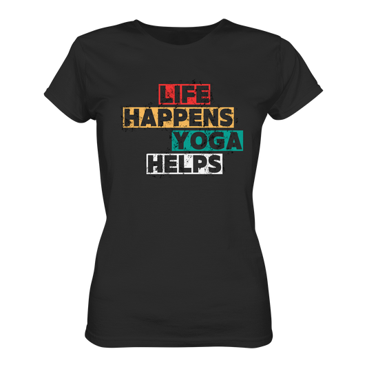 Yoga Helps | Premium Organic Ladies T-Shirt