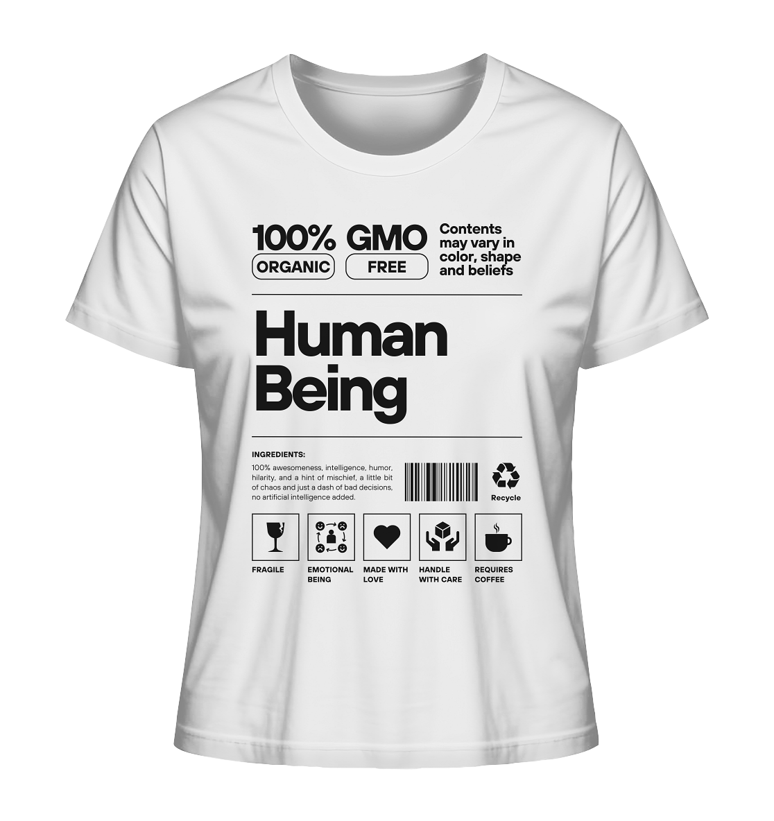 Human Being | Premium Organic Ladies T-Shirt
