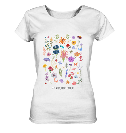 Stay Wild Flower Child | Premium Organic Ladies T-Shirt