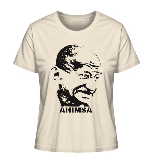 Gandhi Ahimsa | Premium Organic Ladies T-Shirt