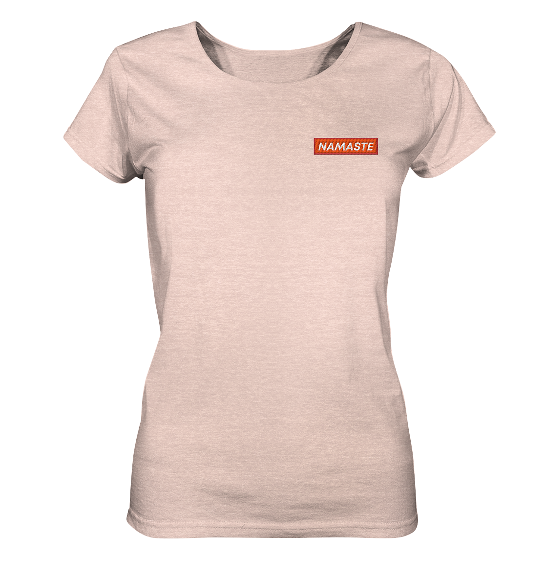 Namaste | Premium Organic Ladies T-Shirt (Embroidered)
