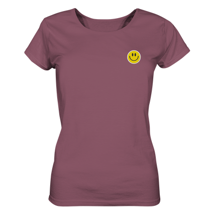 Smiley | Premium Organic Ladies T-Shirt (Embroidered)