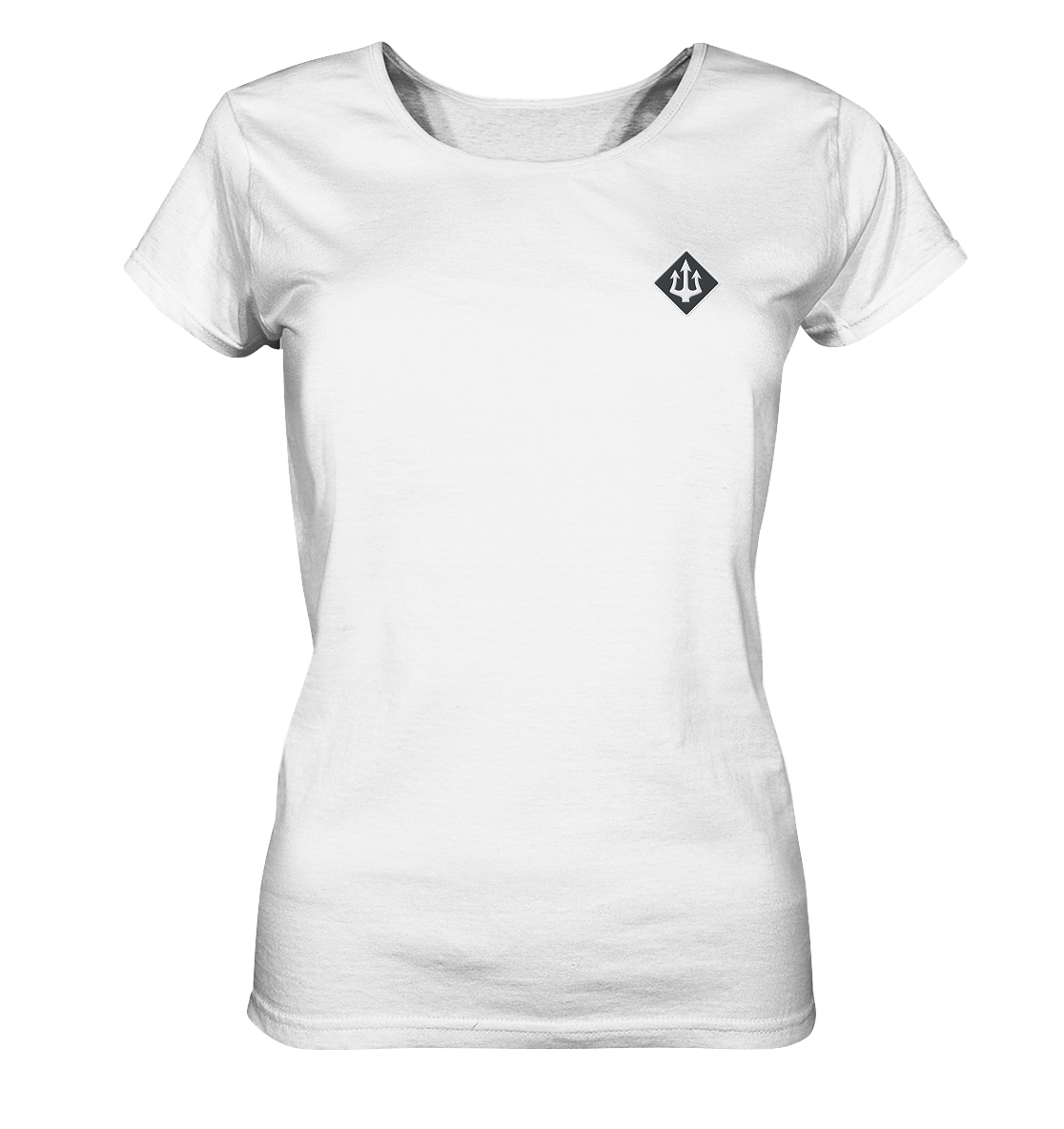 Shiva Trishul | Premium Organic Ladies T-Shirt (Embroidered)
