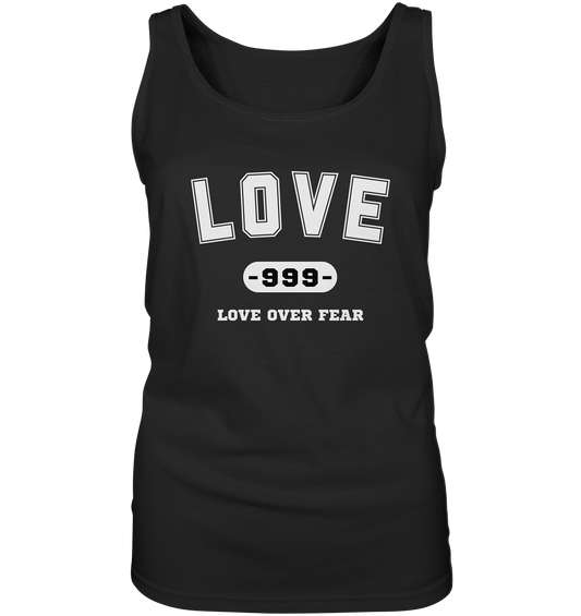 999 Love Over Fear (backprint) | Premium cotton ladies tank top