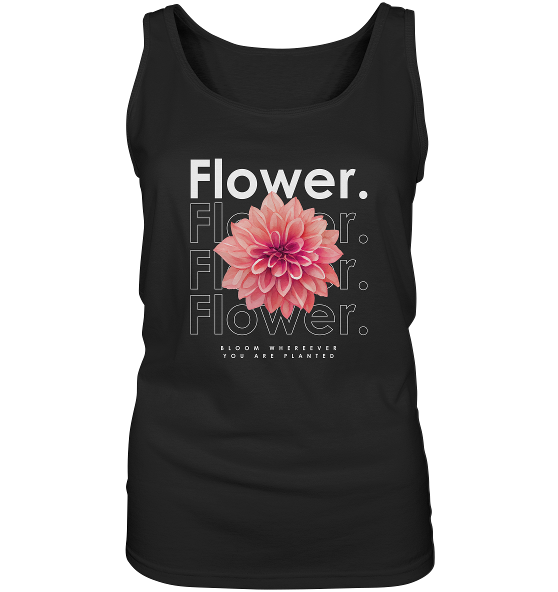 Flower. | Premium cotton ladies tank top