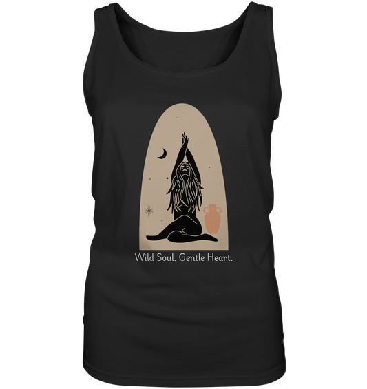 Wild Soul. Gentle Heart. | Premium Cotton Ladies Tank Top