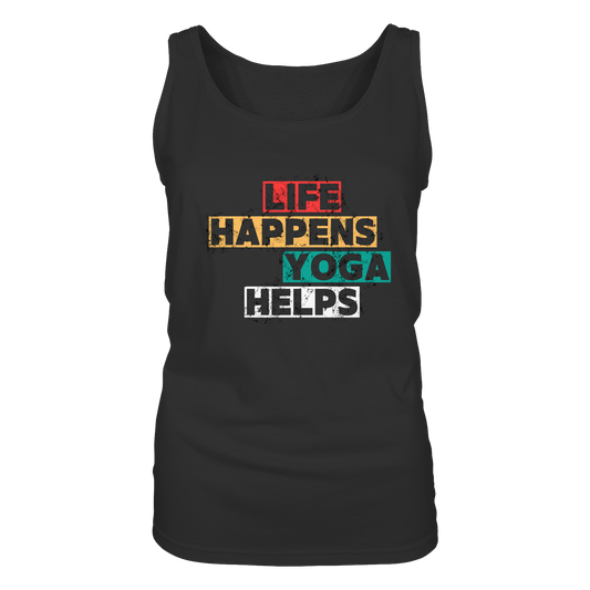 Yoga Helps | Premium Cotton Ladies Tank Top