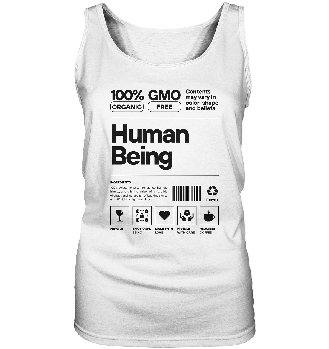 Human Being | Premium Cotton Ladies Tank Top