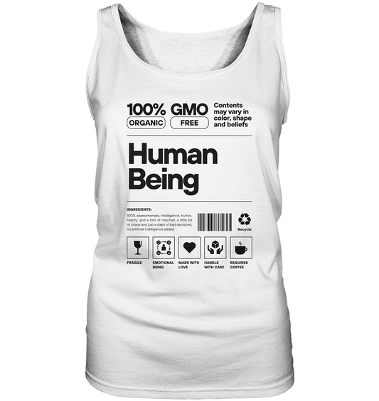 Human Being | Premium cotton Ladies Tank Top