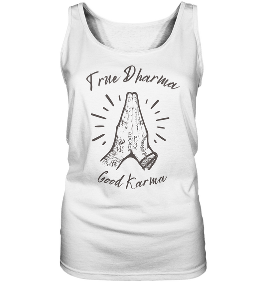 True Dharma Good Karma | Premium Cotton Ladies Tank Top