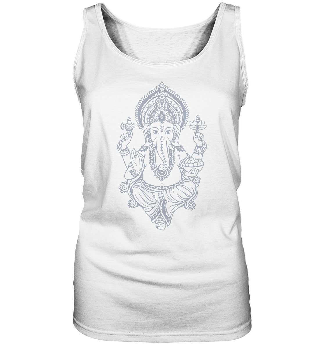 Ganesha's Blessings | Premium Cotton Ladies Tank Top