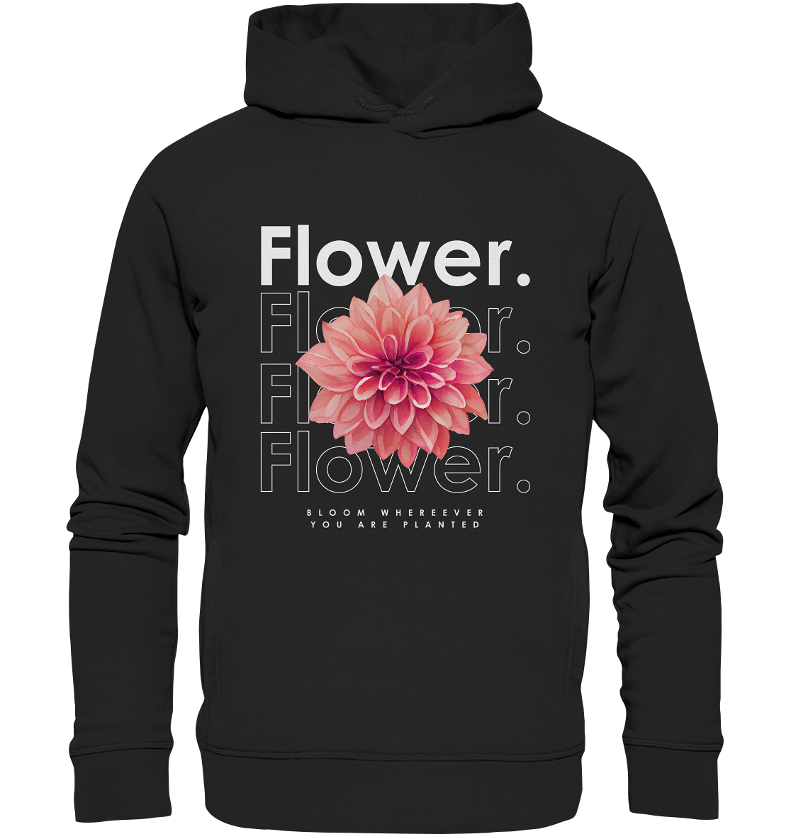 Flower. | Premium Organic Sidepocket Hoodie