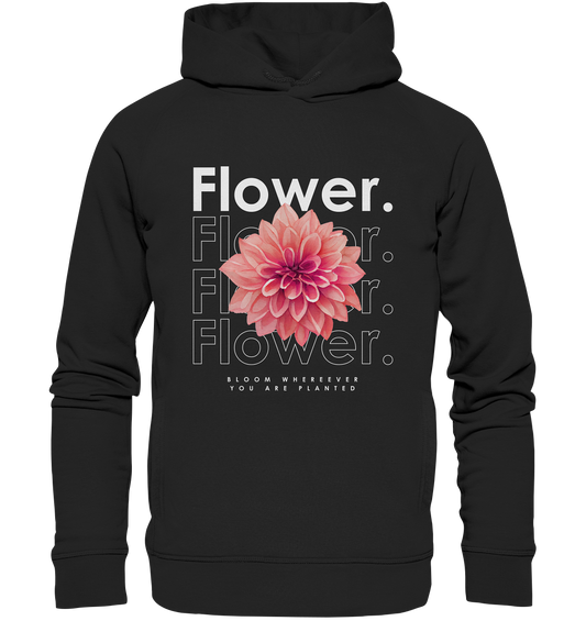 Flower. | Premium Organic Sidepocket Hoodie