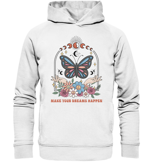 Dreams Happen | Premium Organic Unisex Side Pocket Hoodie