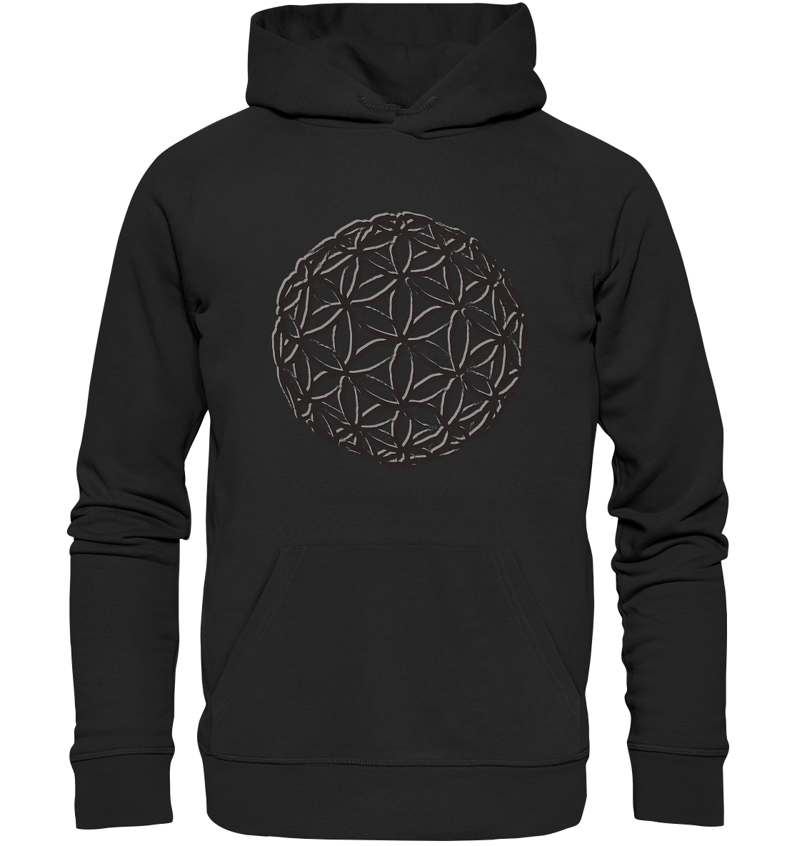 Flower Of Life - Blk Edt | Premium Organic Unisex Hoodie
