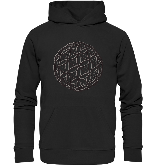 Flower Of Life - Blk Edt | Premium Organic Unisex Hoodie