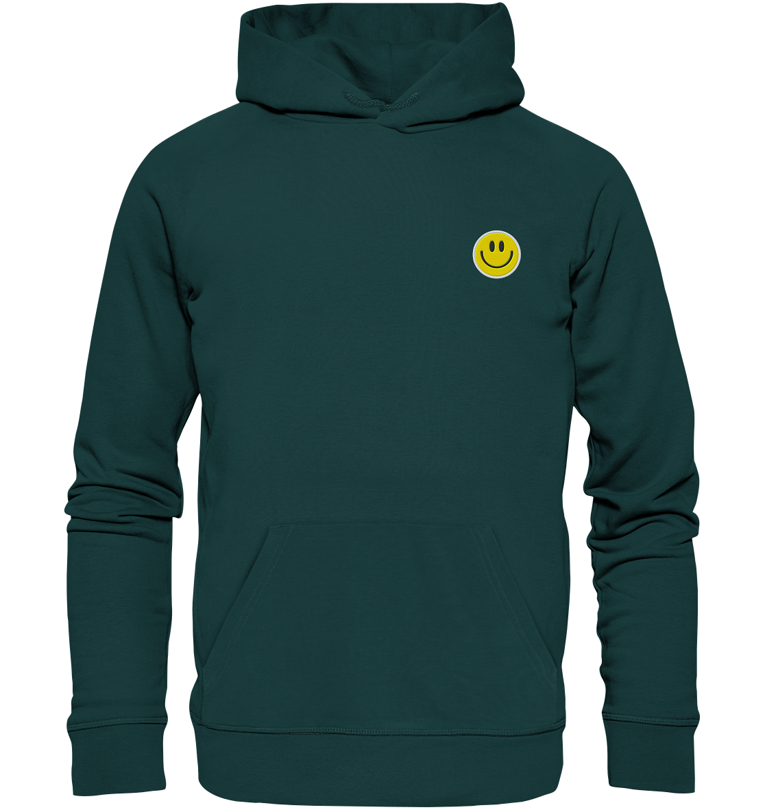 Smiley | Premium Organic Hoodie (Embroidered)
