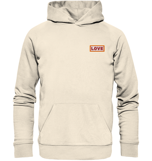 Love | Premium Organic Unisex Hoodie (Embroidered)