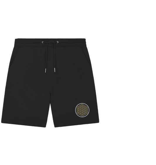 Golden Flower of Life | Premium Organic Unisex Shorts (Embroidered)
