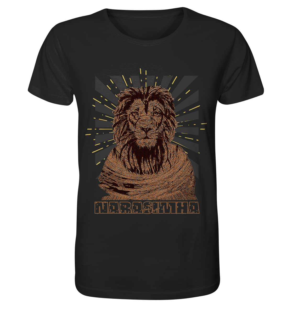 Lion God Narasimha | Premium Organic Mens T-Shirt