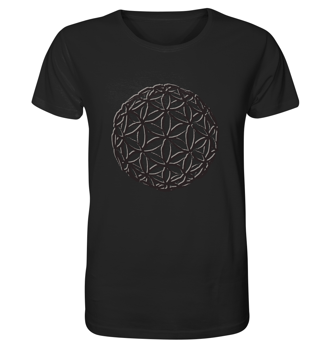 Flower Of Life - Blk Edt | Premium Organic Mens T-Shirt