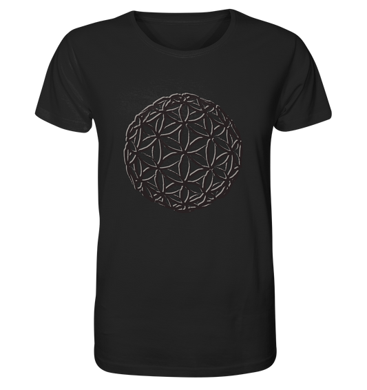 Flower Of Life - Blk Edt | Premium Organic Mens T-Shirt