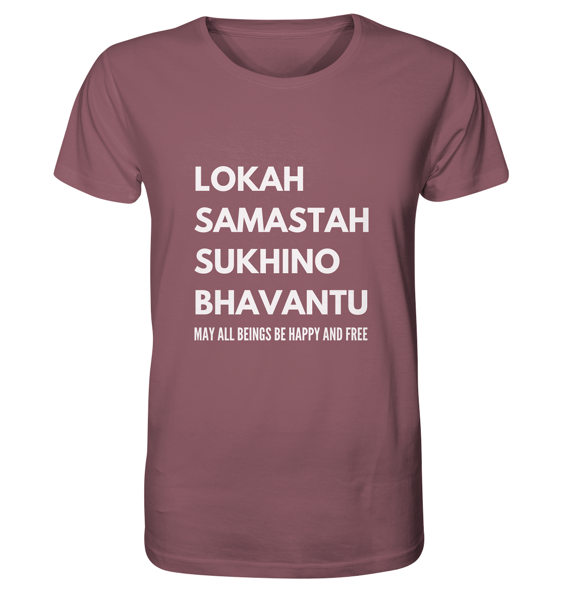 Lokah Samastah Mantra | Premium organic men's t-shirt