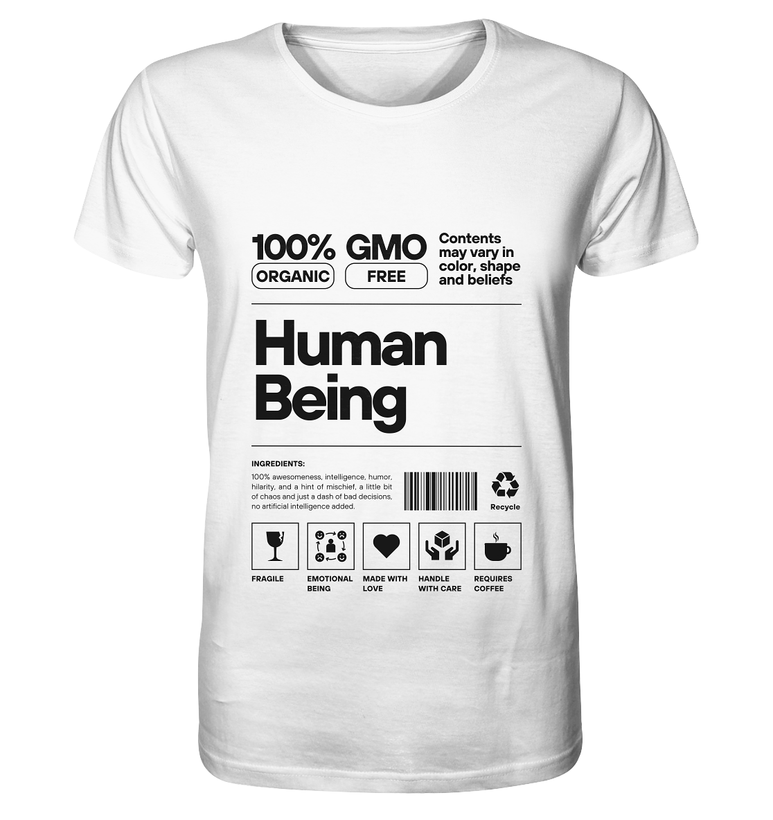 Human Being | Premium Organic Mens T-Shirt