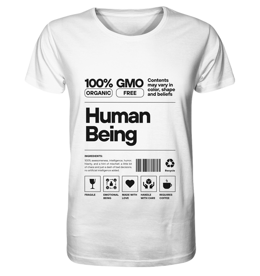 Human Being | Premium Organic Mens T-Shirt