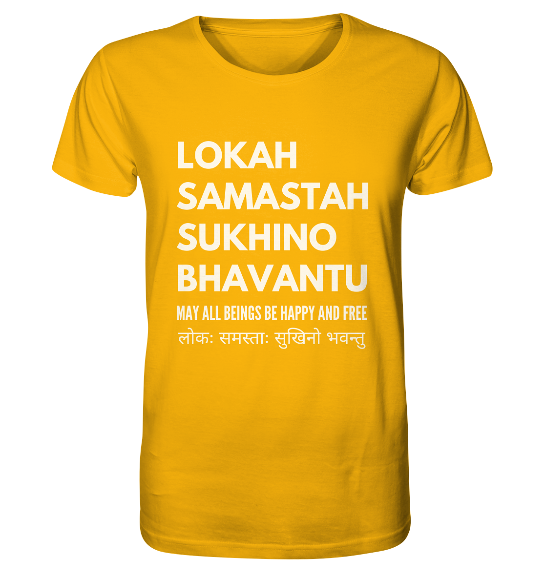 Lokah Samastah | Premium Organic Mens T-Shirt