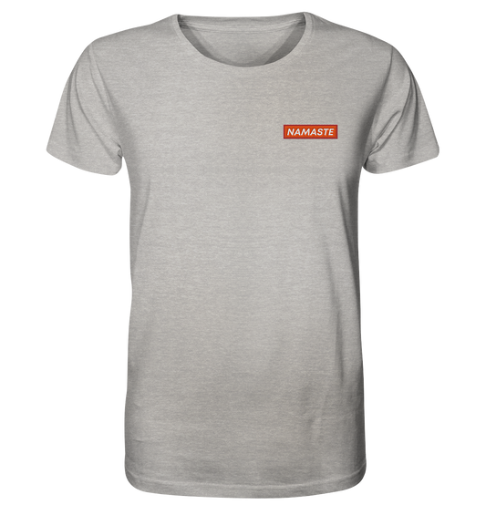 Namaste | Premium Organic Mens T-Shirt (Embroidered)