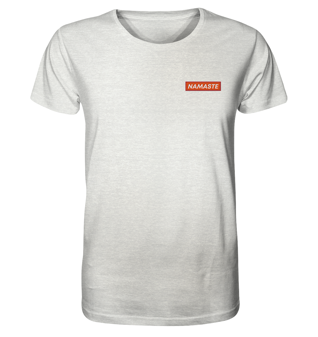 Namaste | Premium Organic Mens T-Shirt meliert (Stick)