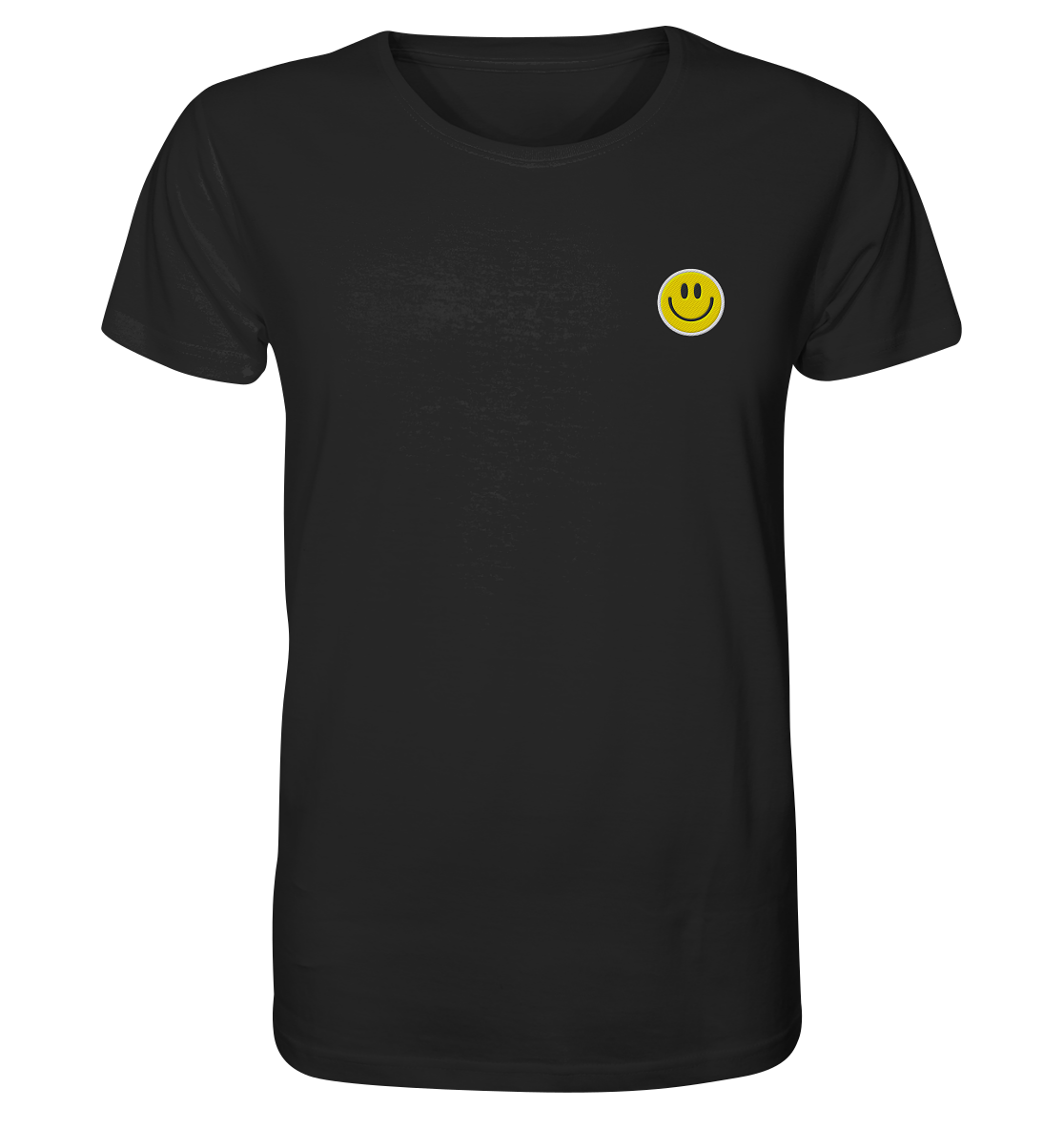 Smiley | Premium Organic Mens T-Shirt (Embroidered)