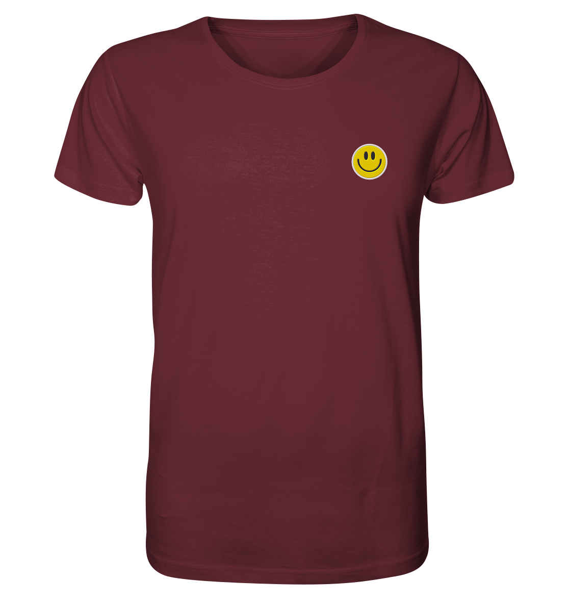 Smiley | Premium Organic Mens T-Shirt (Embroidered)