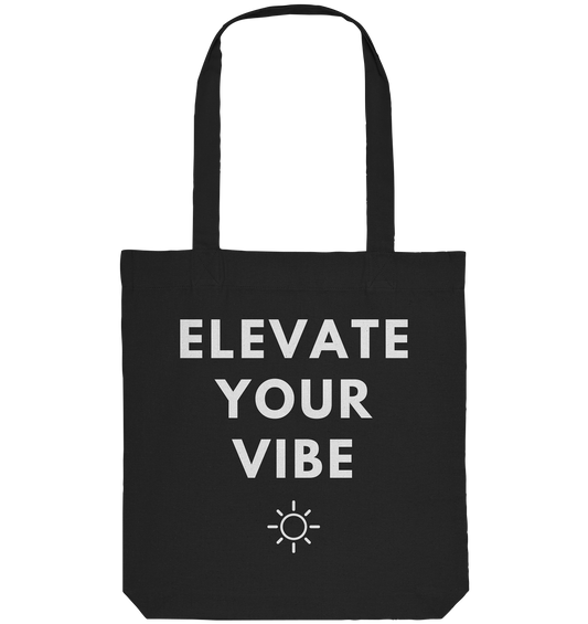 Elevate Your Vibe | Organic Canvas Tote Bag