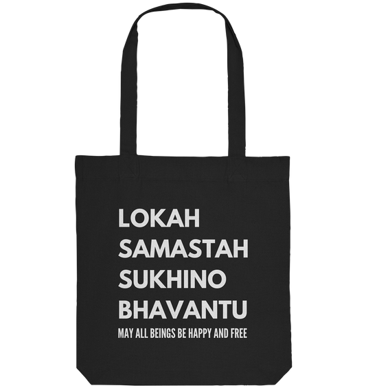 Lokah Samastah Mantra | Premium Organic Tote Bag