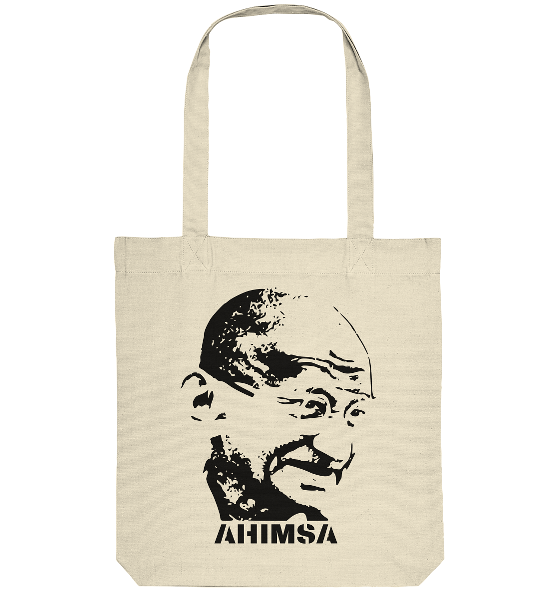 Gandhi Ahimsa | Premium Organic Tote Bag