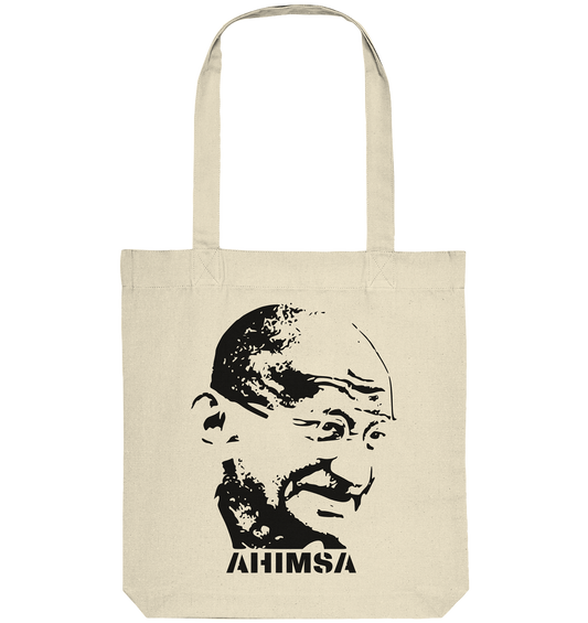 Gandhi Ahimsa | Premium Organic Tote Bag