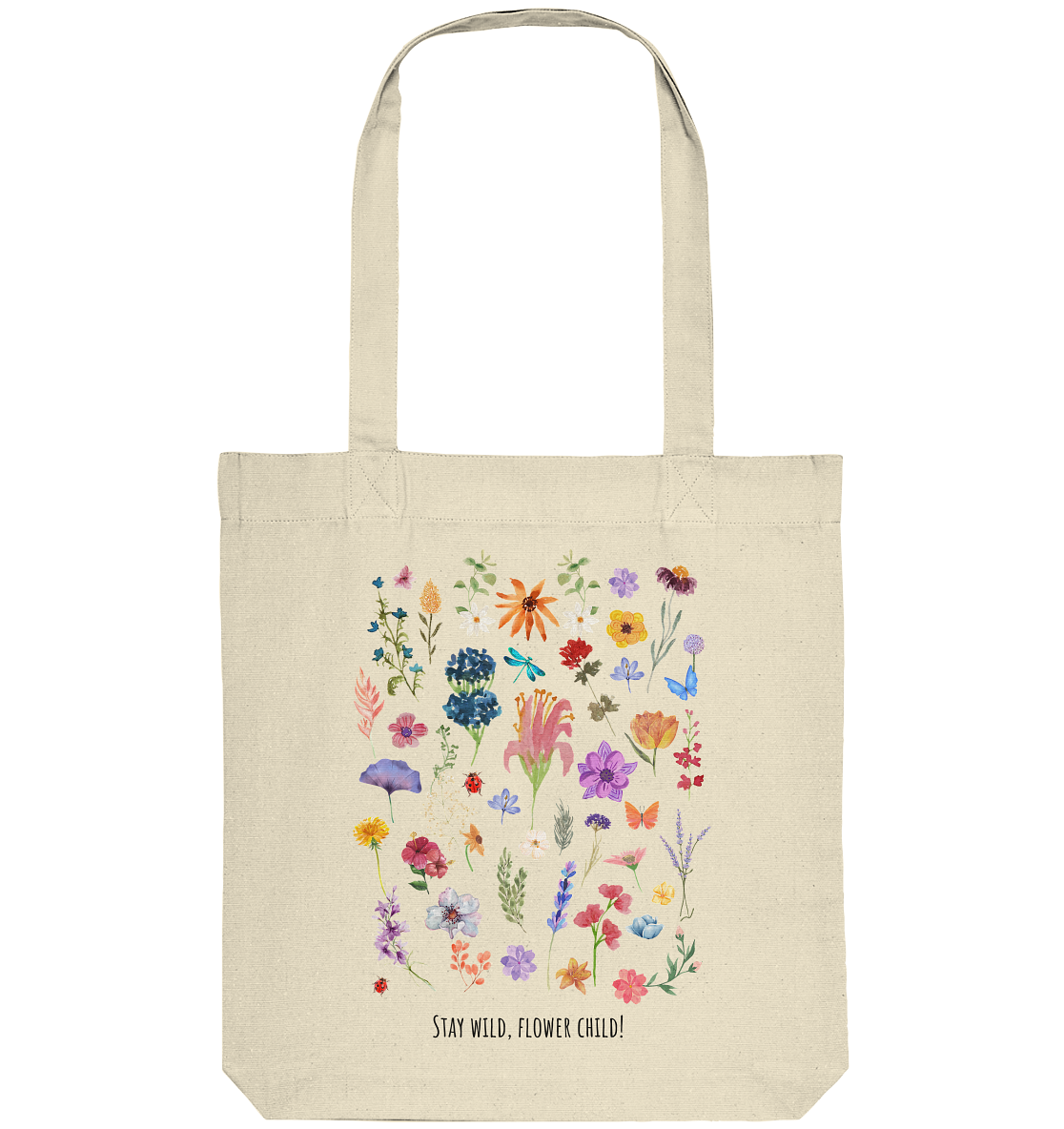 Stay Wild Flower Child | Premium Organic Tote Bag