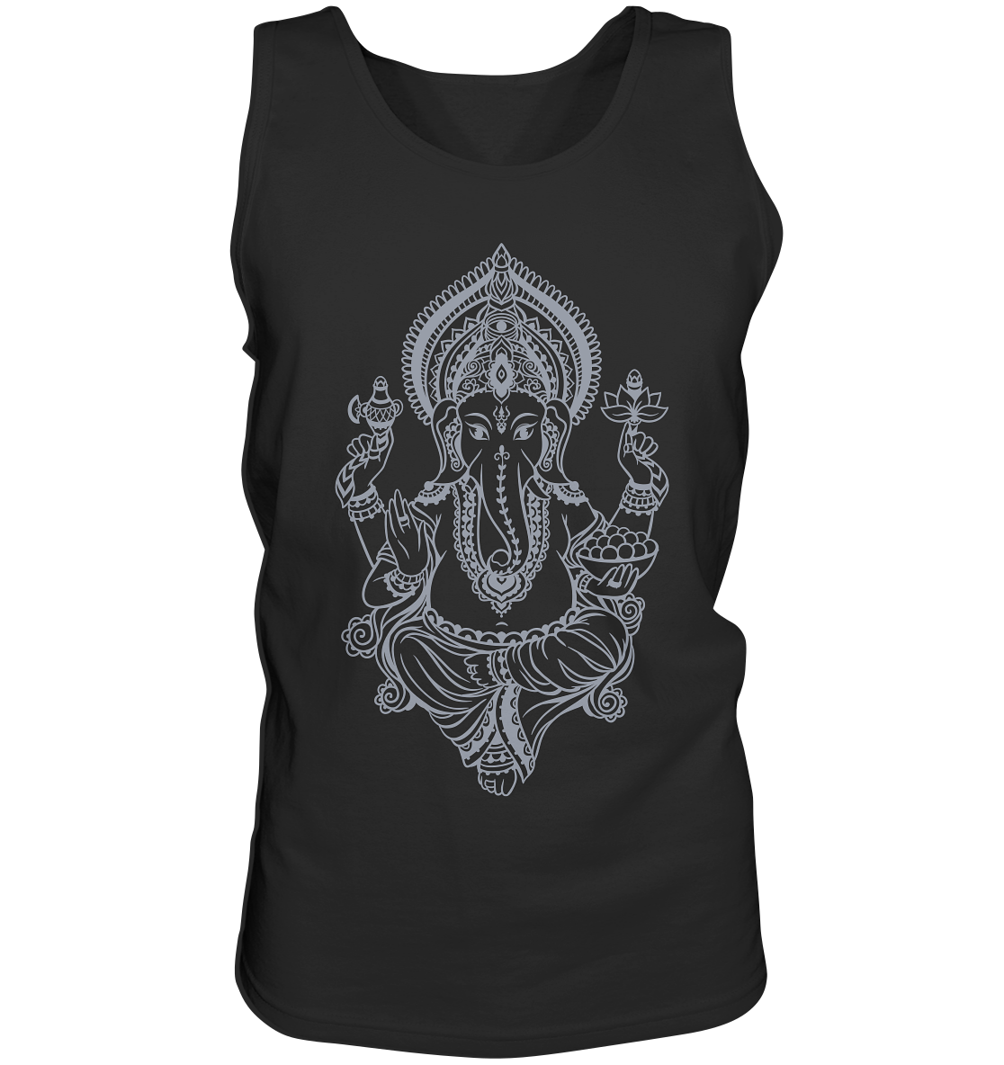 Ganesha's Blessings | Premium Cotton Mens Tank Top