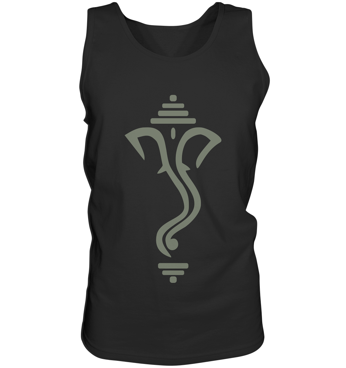 Simple Ganesha | Premium Cotton Mens Tank Top
