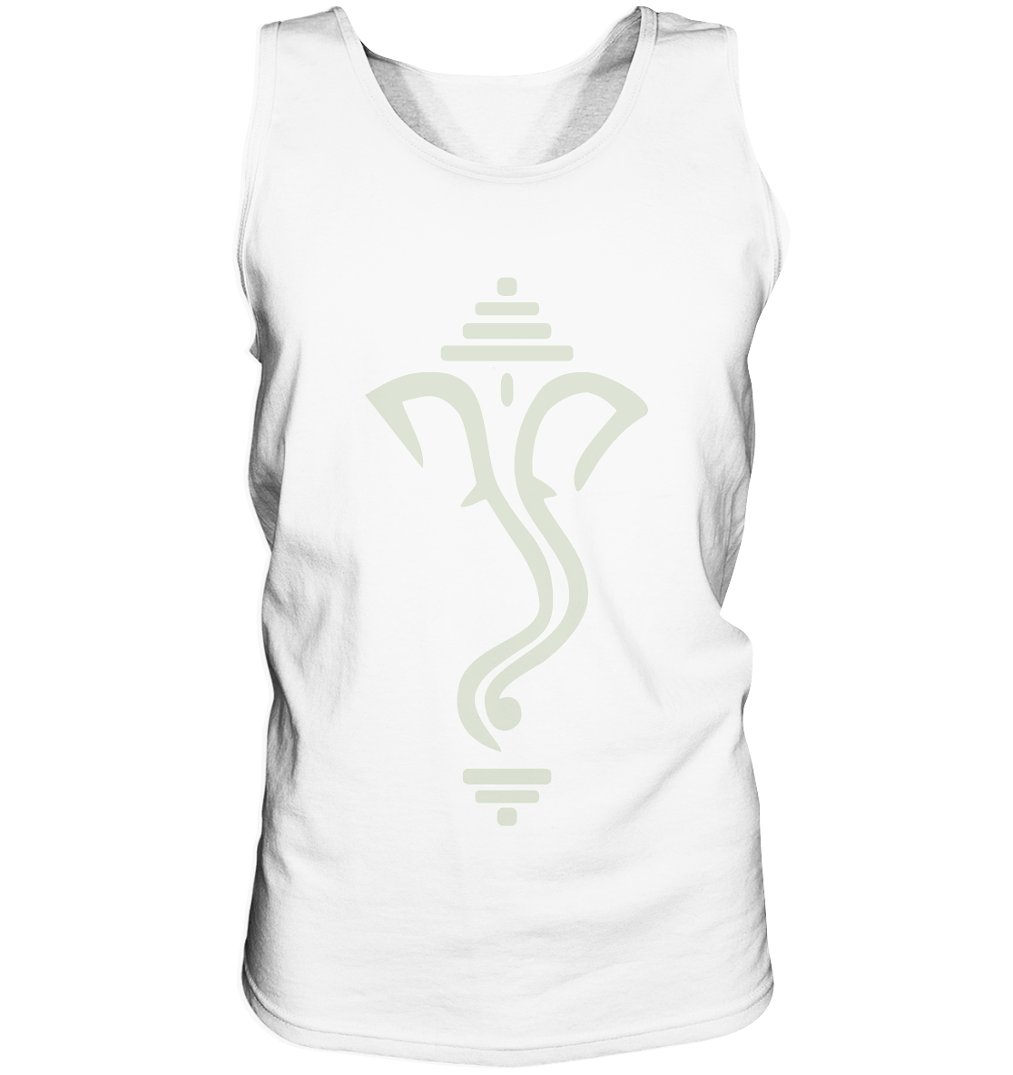 Simple Ganesha | Premium Cotton Mens Tank Top