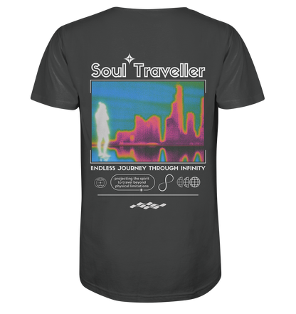 Soul Traveller (backprint) | Premium Organic Mens T-Shirt