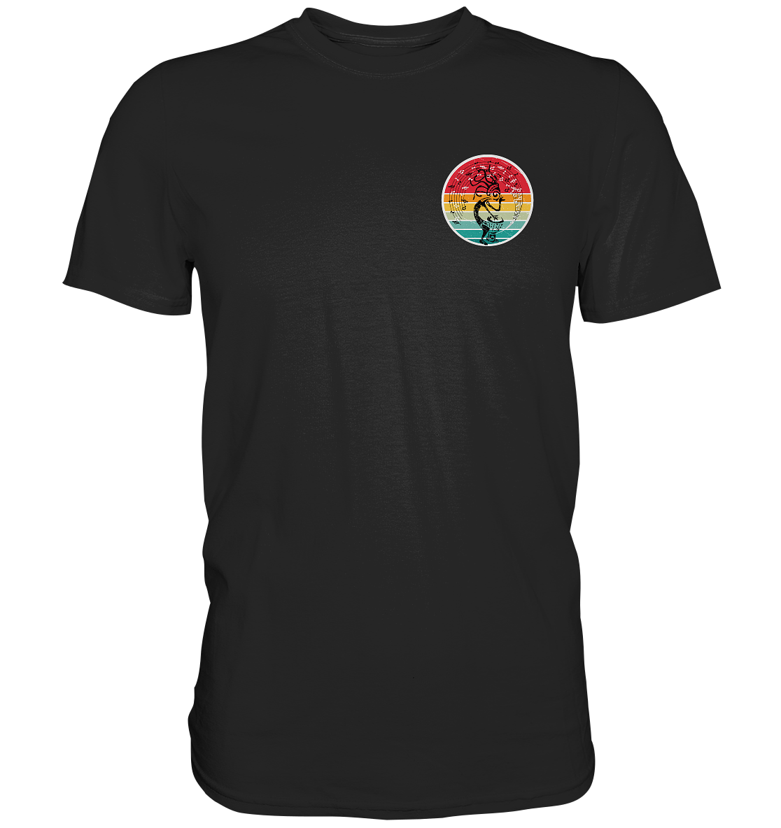 Full Moon Drum Circle (backprint) | Premium Cotton Unisex T-Shirt